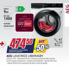 Aeg - Lavatrice LR8H94GBY