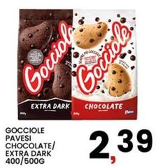 Pavesi - Gocciole Chocolate/ Extra Dark