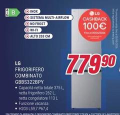 LG - Frigorifero Combinato GBBS322BPY