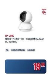 Tp Link - Altreiro TP-LINK TC70 - Telecamera Pan/Tilt Wi-Fi HD