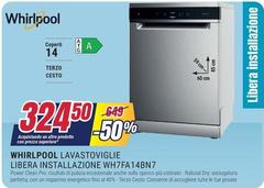 Whirlpool - Lavastoviglie Libera Installazione WH7FA14BNB7