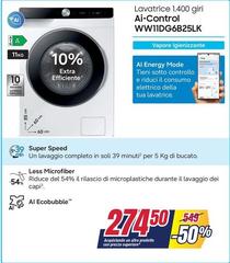 Samsung - Lavatrice 1400 Giri Ww11DG6B25LH