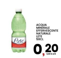Lete - Acqua Minerale Effervescente Naturale