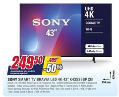 Sony - Smart Tv Bravia Led 4k 43