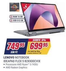 Lenovo - Notebook Ideapad Flex 5 82XXOCVIX