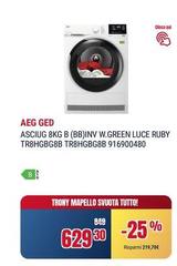 Aeg - Asciuga 8kg B (BB)Inv W.Green Luce Ruby Tr8hgbg8b Tr8hgbg8b 91690480