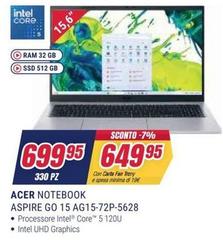 Acer - Notebook Aspire Go 15 Agis-72p-5628