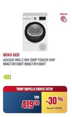 Beko - Asciug/G C Inv Disc Touch Vap Bmcg491sbit