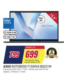Asus - Notebook F1504VA-BQ231W