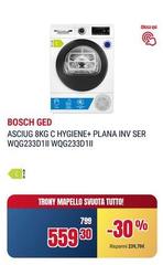 Bosch - Asciuga 8kg C Hygiene+ Plana Inv Ser