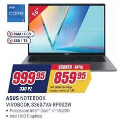 Asus - Notebook Vivobook S3607va-rp002w