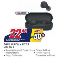 Sony - Auricolari Tws WFC510B