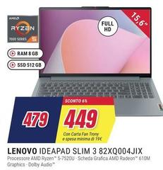 Lenovo - Ideapad Slim 3 82XQ004JIX