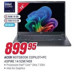 Acer - Notebook Copilot+pc Aspire