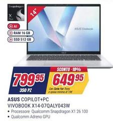 Asus - Copilot+pc Vivobook X14-07qaly043w