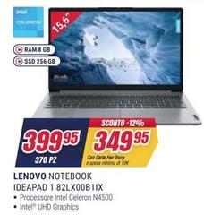 Lenovo - Notebook Ideapad 1 82LX00B11X