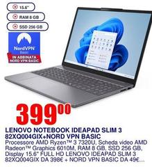 Lenovo - Notebook Ideapad Slim 3 82XQ004GIX+NORD VPN BASIC