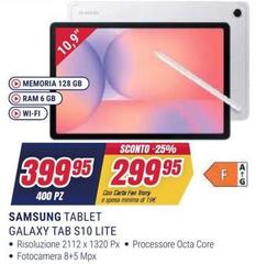 Samsung - Galaxy Tab S10 Lite SM-T4 Gb 128 Gb Wi-Fi