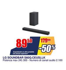 LG - Soundbar S60Q.CEUSILK