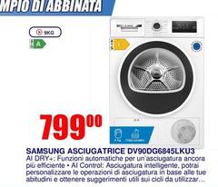 Samsung - Asciugatrice DV90DG6845LKU3