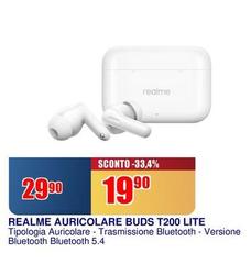 Realme - Auricolare Buds T200 Lite