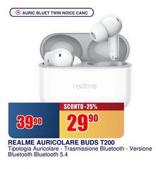 Realme - Auricolare Buds T200