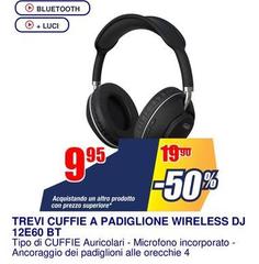 Trevi -  Cuffie A Padiglione Wireless Dj 12E60 Bt