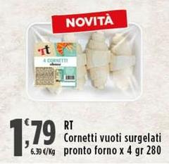 RT - Cornetti Vuoti Surgelati Pronto Forno 