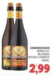 Grimbergen - Birra Blonde Double Ambree