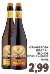 Grimbergen - Birra Blonde Double Ambree
