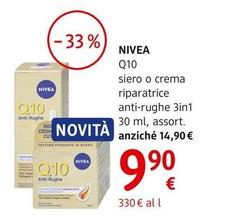 Nivea - Q10 Siero O Crema Riparatrice Anti-Rughe 3in1 30 Ml, Assort.
