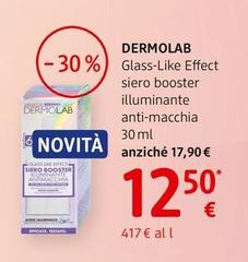 Dermolab - Glass-Like Effect Siero Booster Illuminante  Anti-macchia 30 Ml