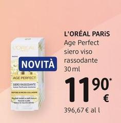 L'Oréal Paris -Age Perfect Siero Viso Rassodante 30 Ml 