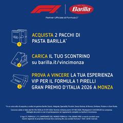 Vinci la tua esperienza VIP di Formula 1®. 100 coppie di biglietti in palio!