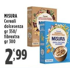 Misura - Cereali Dolcesenza/Fibrextra 