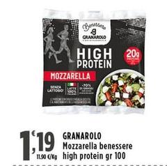 Granarolo - Mozzarella Benessere High Protein 