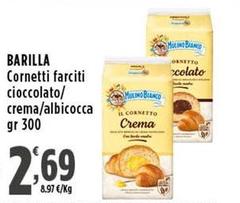 Barilla - Cornetti Farciti Cioccolato/Crema/Albicocca 
