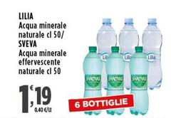Lilia - Acqua Minerale Naturale/Sveva Acqua Minerale Effervescente Naturale 