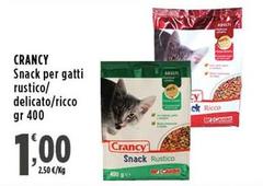 Crancy - Snack Per Gatti Rustico/Delicato/Ricco