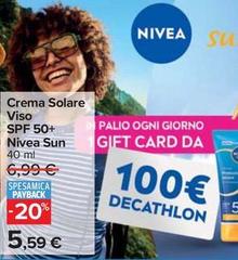 Nivea - Crema Solare Viso Spf 50+ Sun