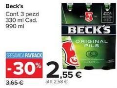Becks - Conf. 3 Pezzi