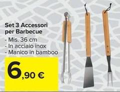 Set 3 Accessori Per Barbecue