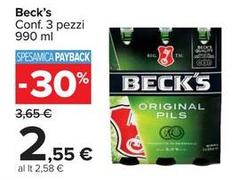 Becks - Conf. 3 Pezzi