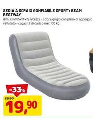 Bestway - Sedia A Sdraio Gonfiabile Sporty Beam