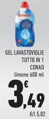 Conad - Gel Lavastoviglie Tutto In 1