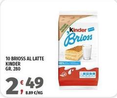 Kinder - 10 Brioss Al Latte