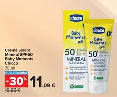 Chicco - Crema Solare Mineral Spf50 Baby Moments