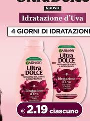 Garnier - Ultra Dolce Shampoo, Disinfettante D'Uva
