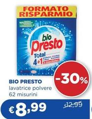 Bio Presto - Lavatrice Polvere 62 Misurini