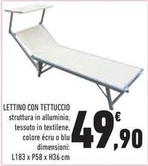 Blu - Lettino Con Tettuccio
